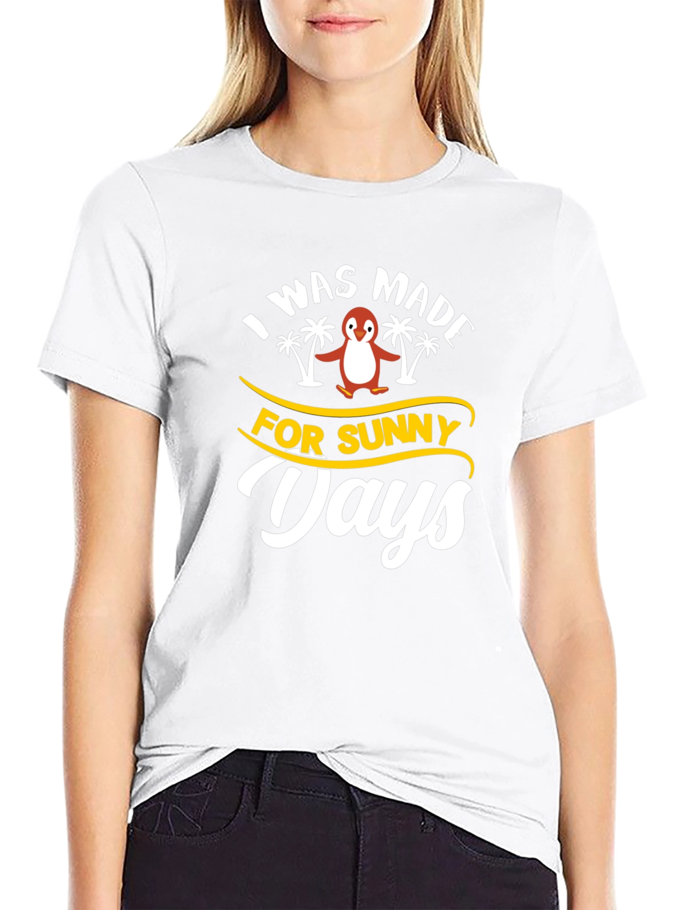 Black Sunny Days Penguin Graphic Tee view 9