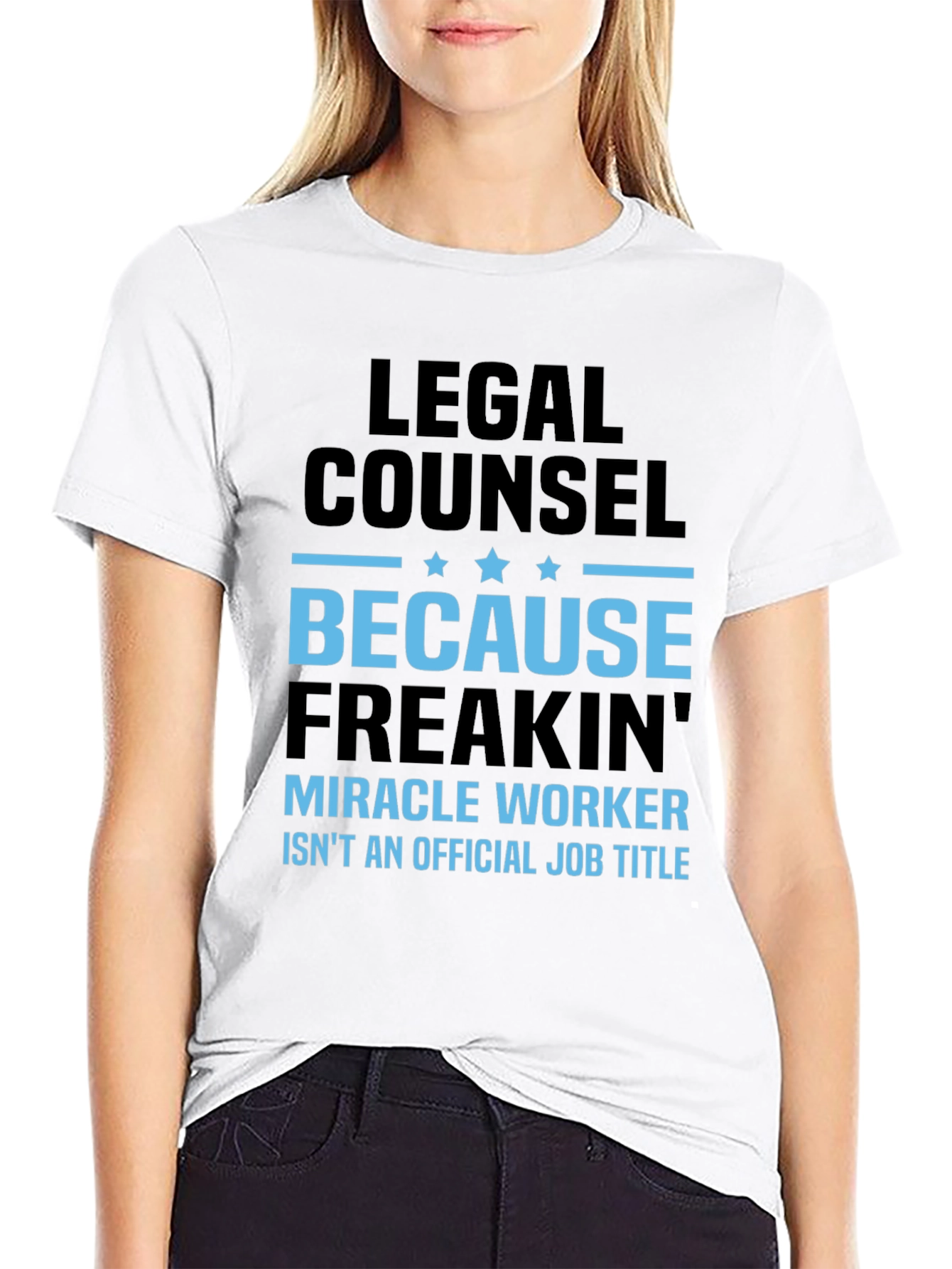 Black Legal Counsel Miracle Worker Graphic Tee view 9
