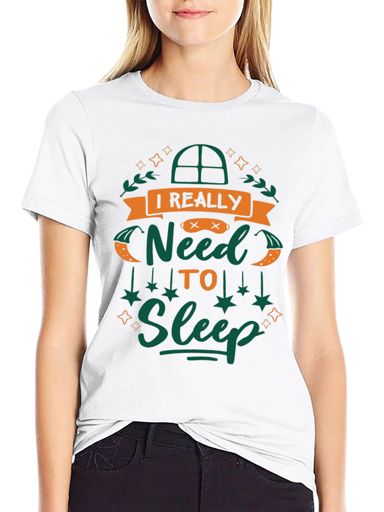 Black I Really Need To Sleep Graphic T-Shirt view 9