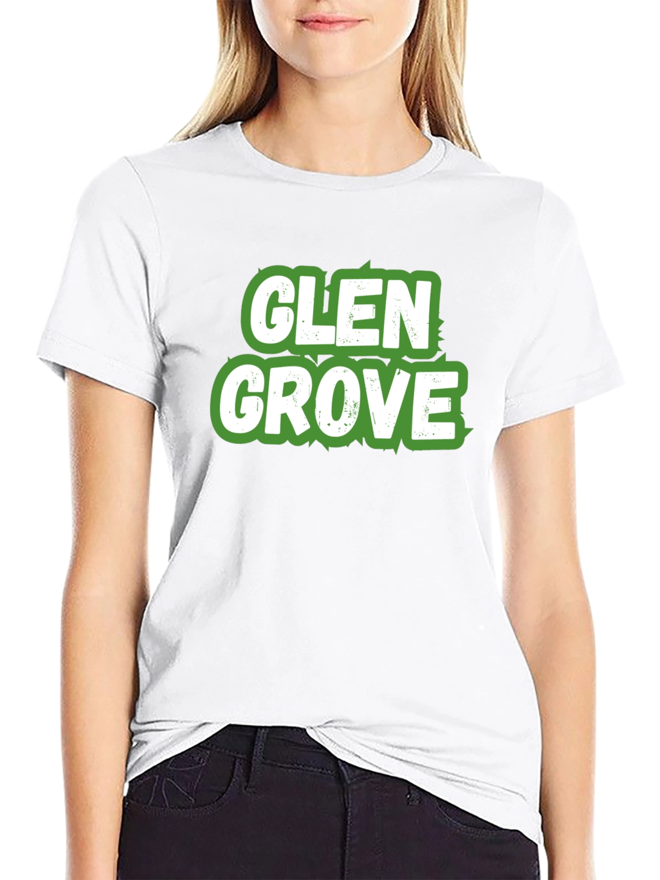 Black Glen Grove Graphic Tee - Classic Crew Neck view 9