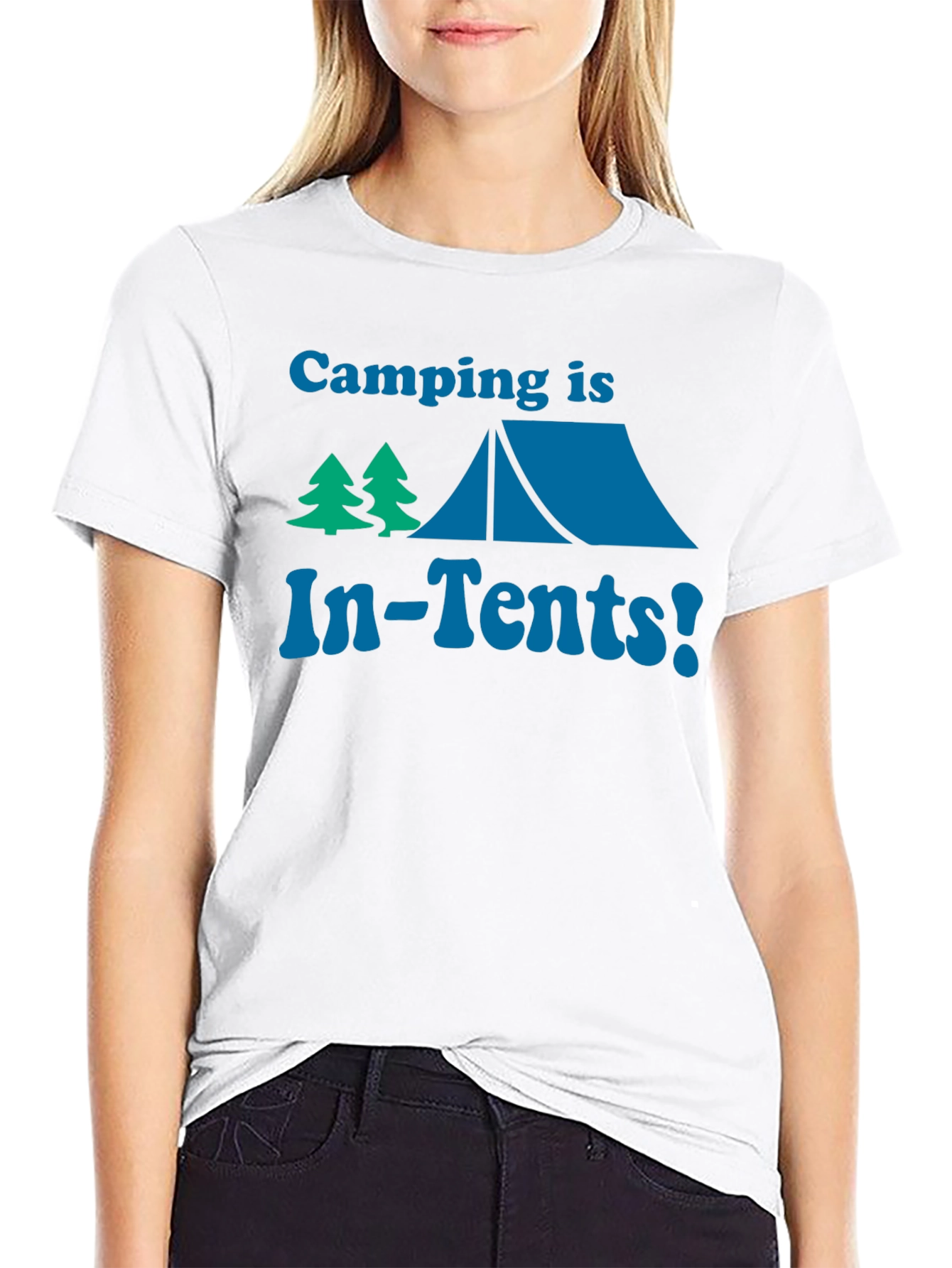 Black Camping Is In-Tents! Funny Graphic Tee view 9