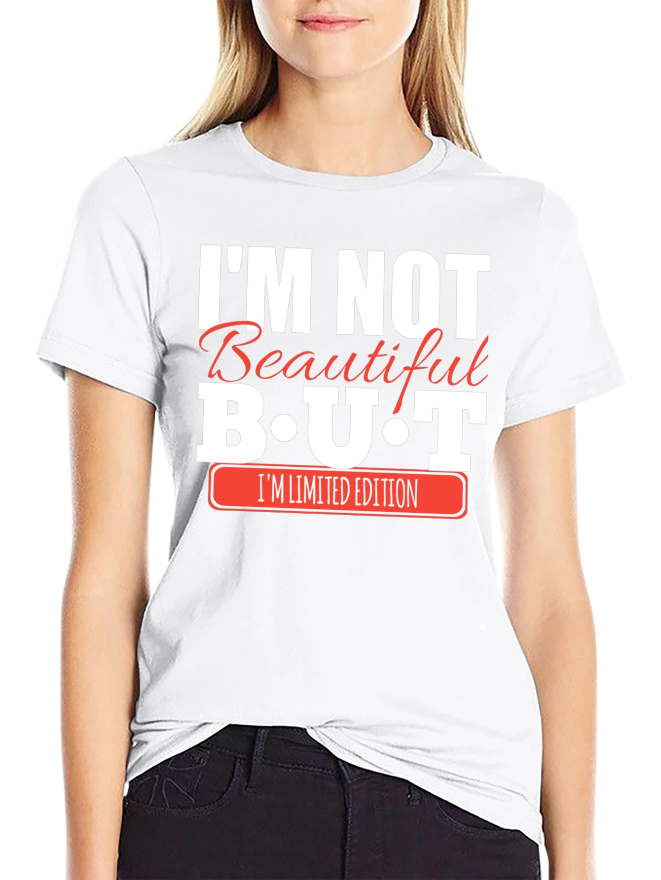 Black I'm Not Beautiful BUT I'm Limited Edition Black T-Shirt view 9