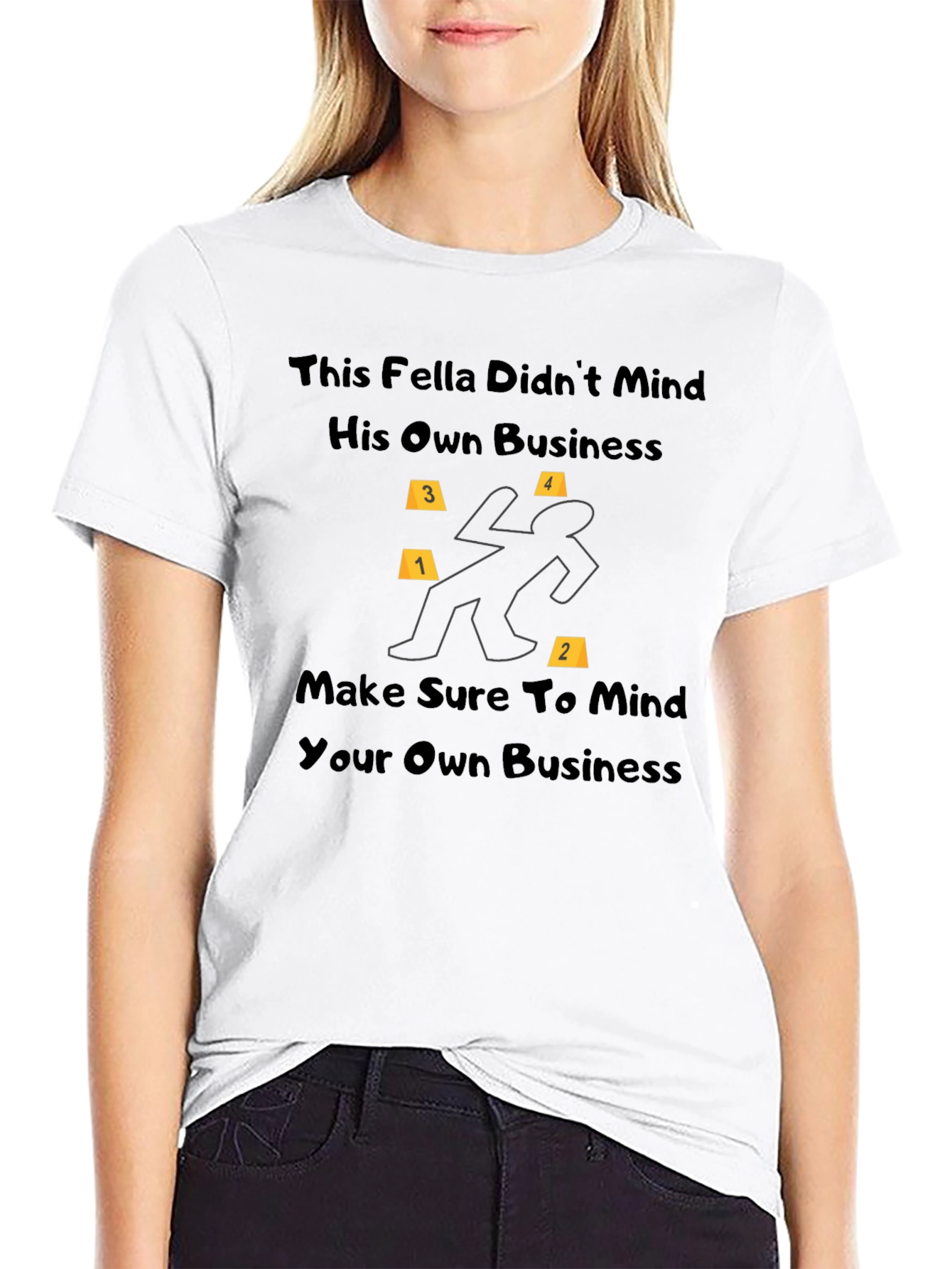 Black Mind Your Own Business T-Shirt view 9