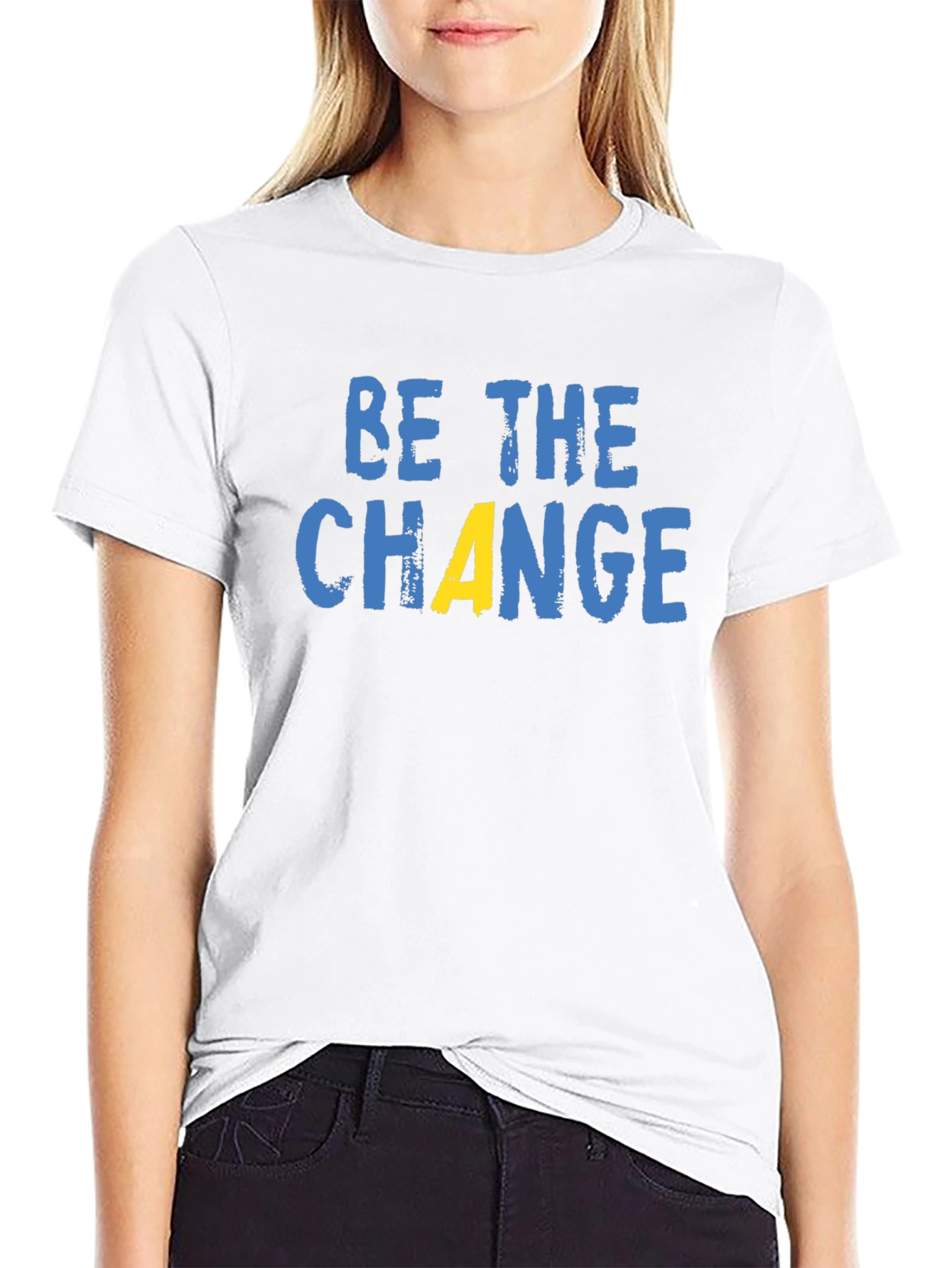 Black Be The Change Graphic T-Shirt view 9