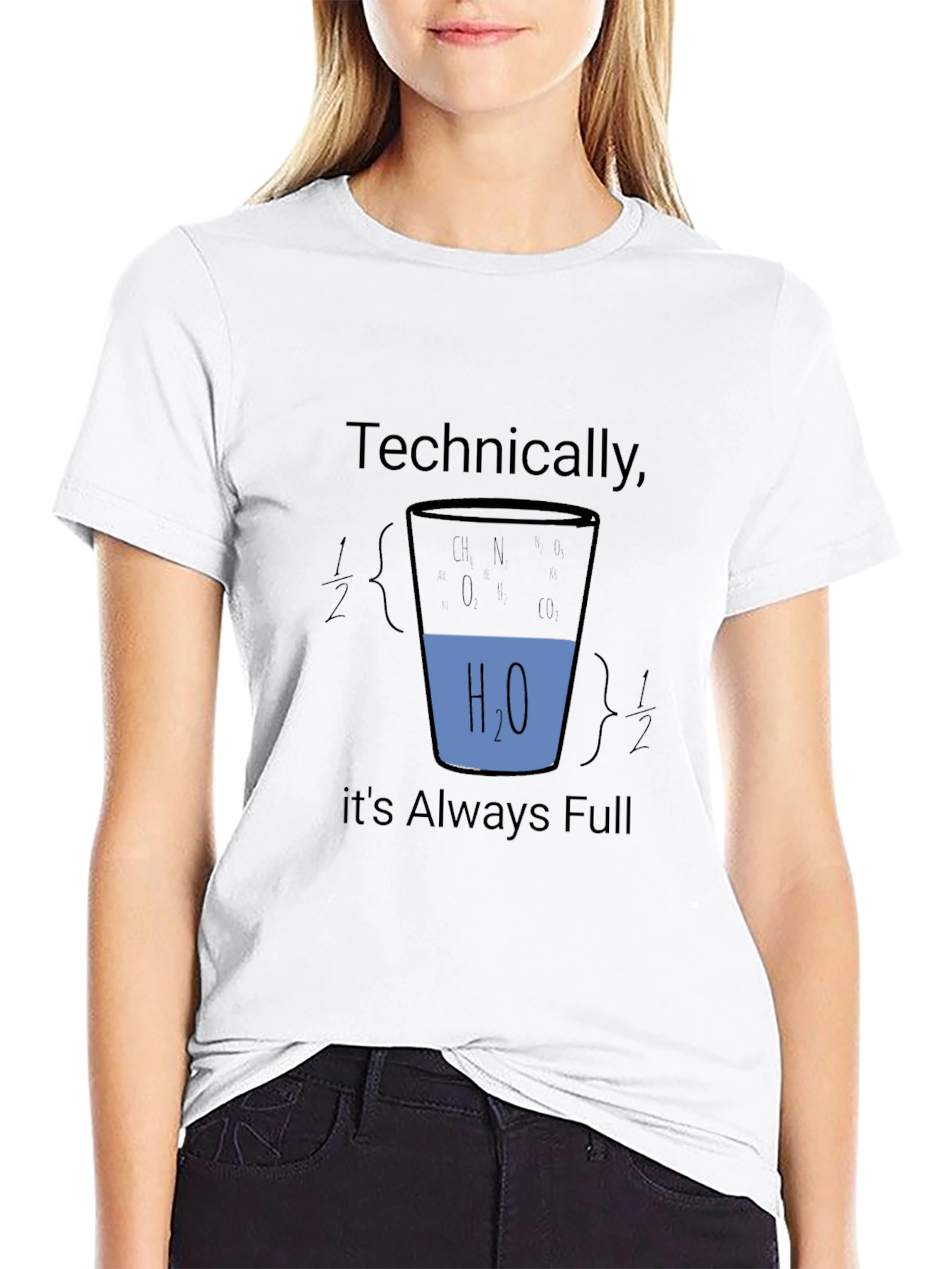 Black Technically Always Full Science T-Shirt view 9