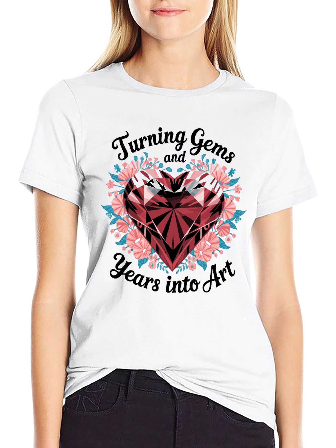 Black Turning Gems Into Art T-Shirt view 9