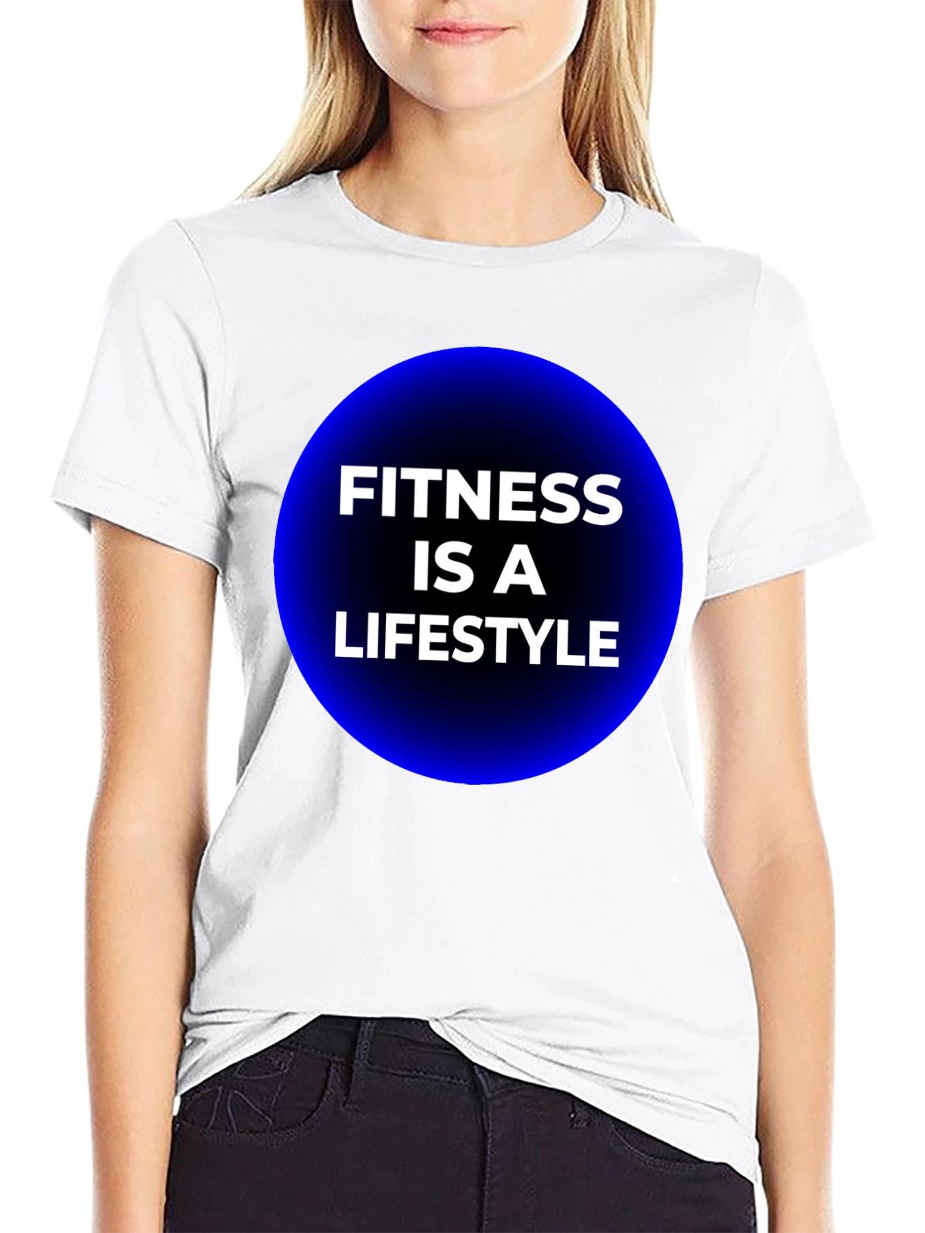 Black Fitness is a Lifestyle Black Graphic Tee view 9