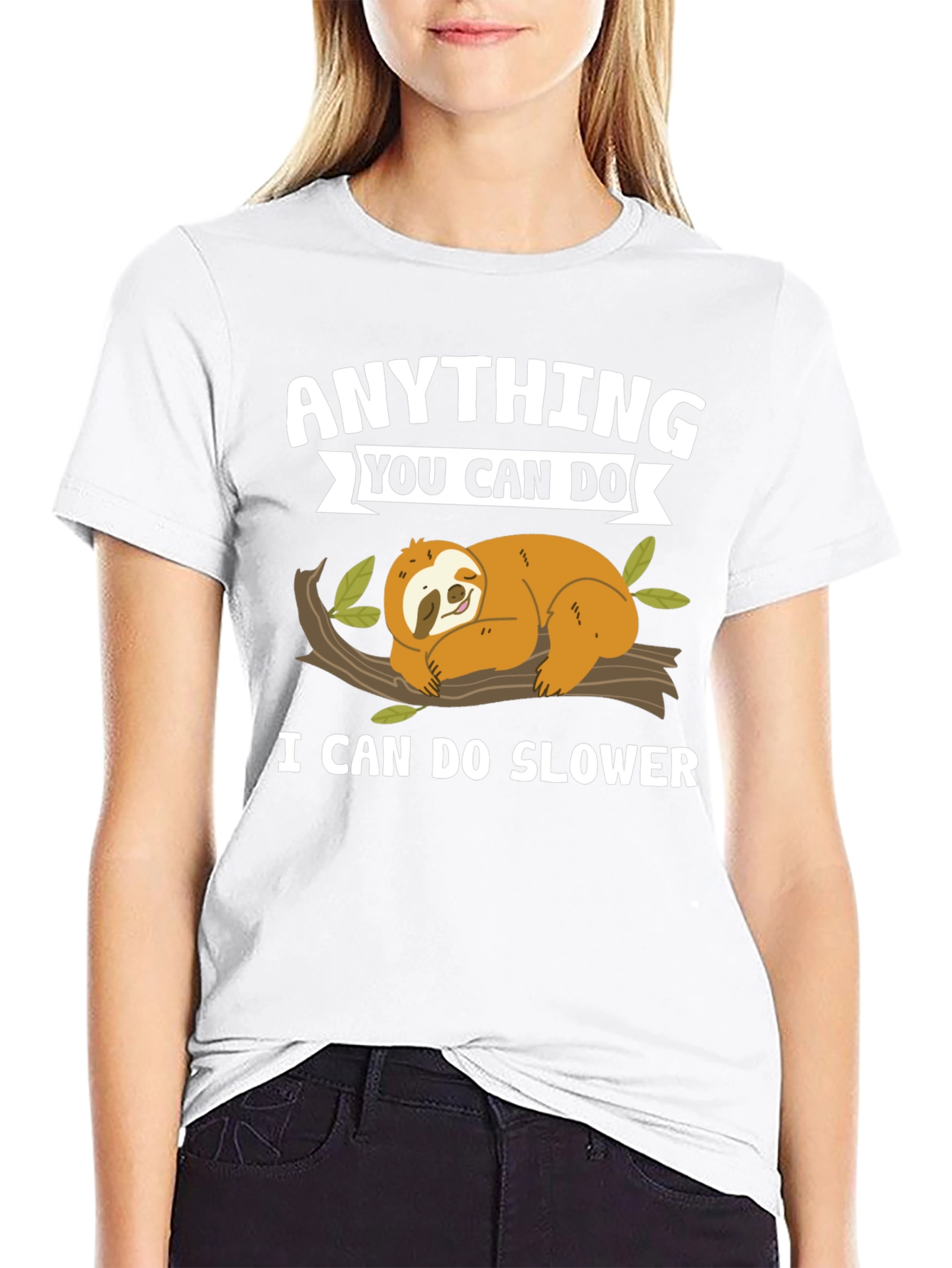 Black Anything You Can Do, Sloth T-Shirt view 9