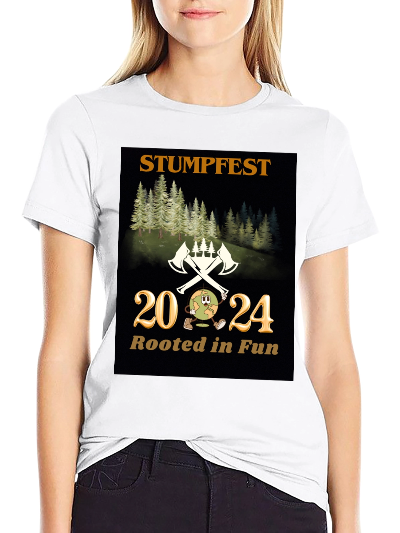 Black Stumpfest 2024 T-Shirt - Rooted in Fun! view 9