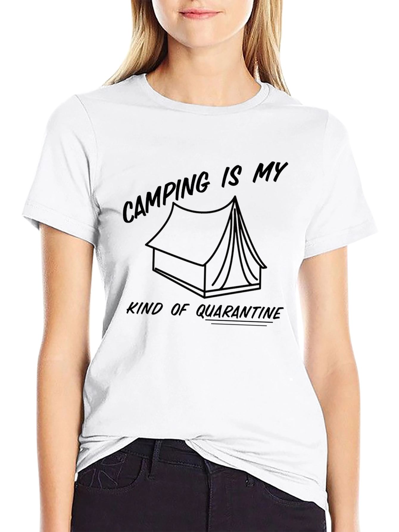 Black Camping is My Kind of Quarantine T-Shirt view 9