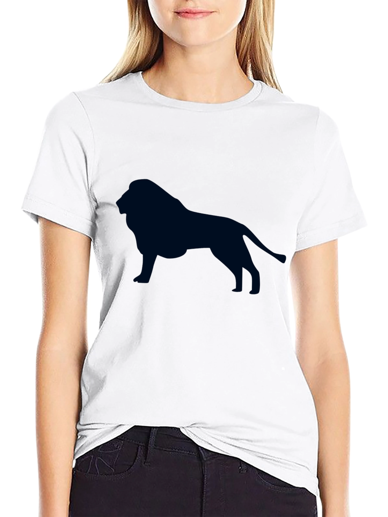 Black Lion Graphic Tee - Black Cotton view 9