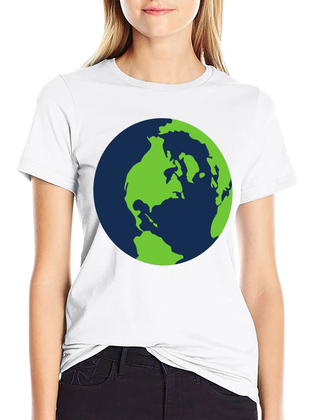 Black Earth Graphic T-Shirt - Black Cotton Tee view 9