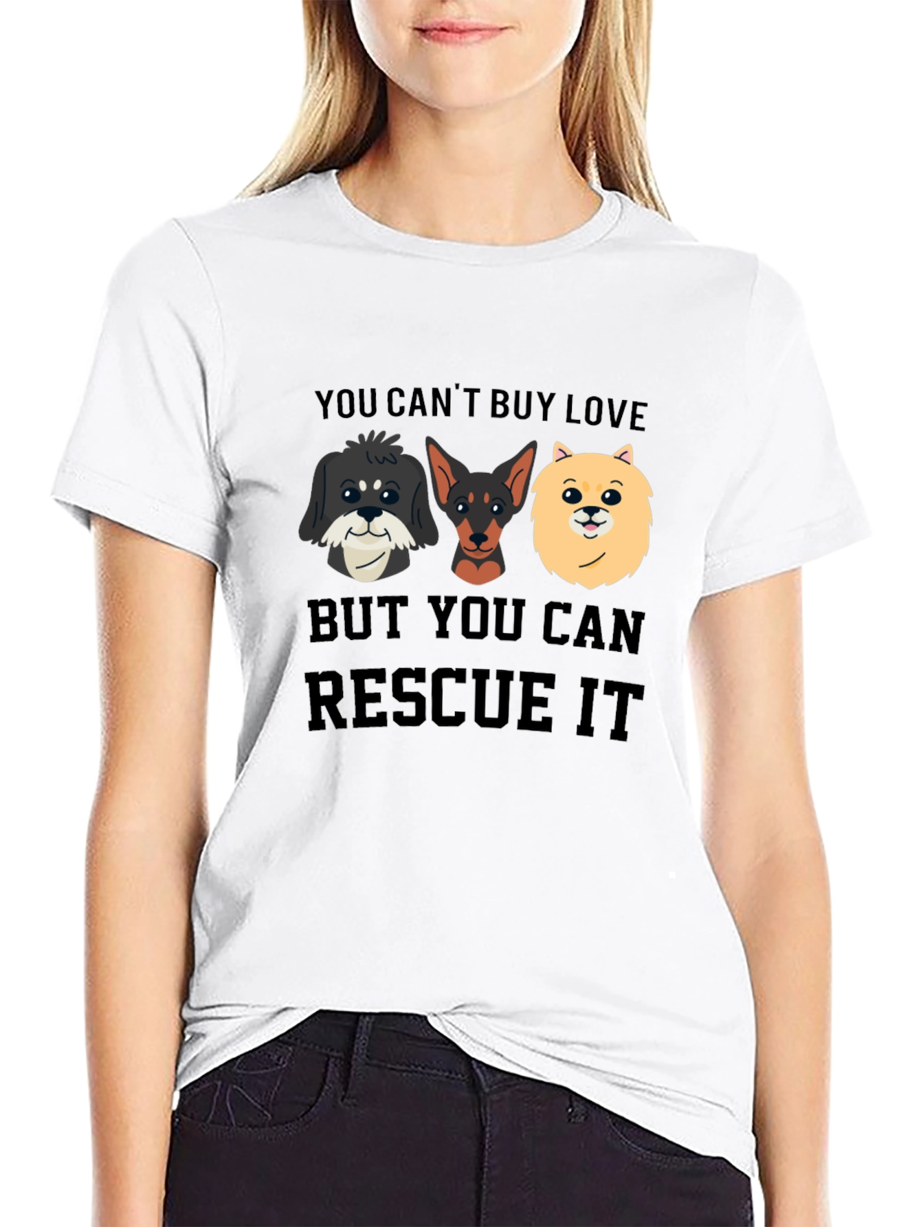 Rescue Dog T-Shirt: You Can't Buy Love - 9