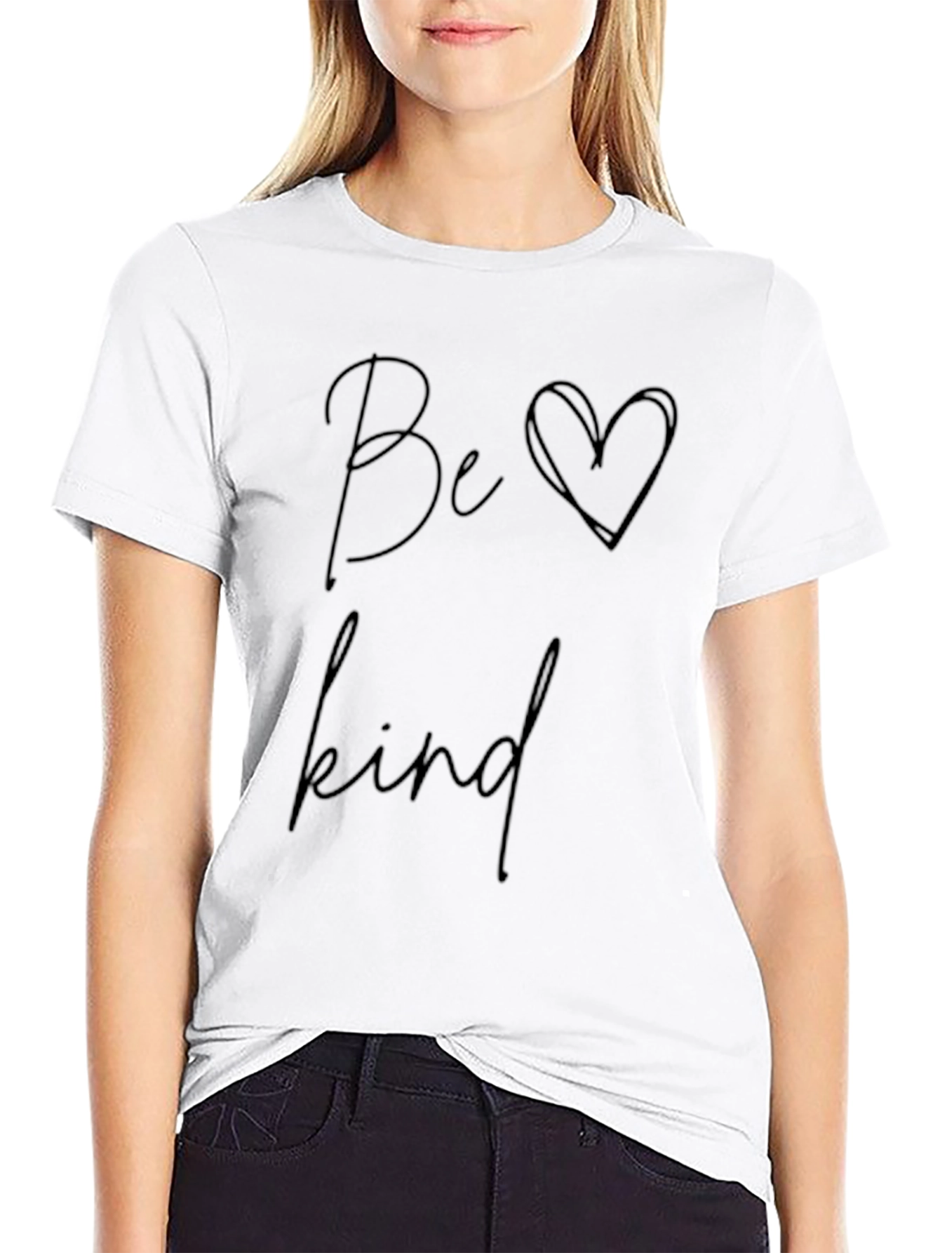 Be Kind Graphic Tee - Soft Black Cotton T-Shirt - 9