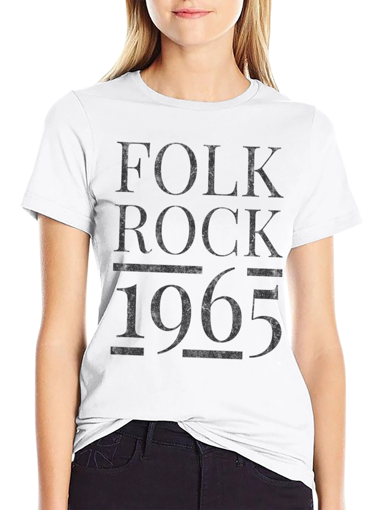 Black Folk Rock 1965 Graphic Tee view 9