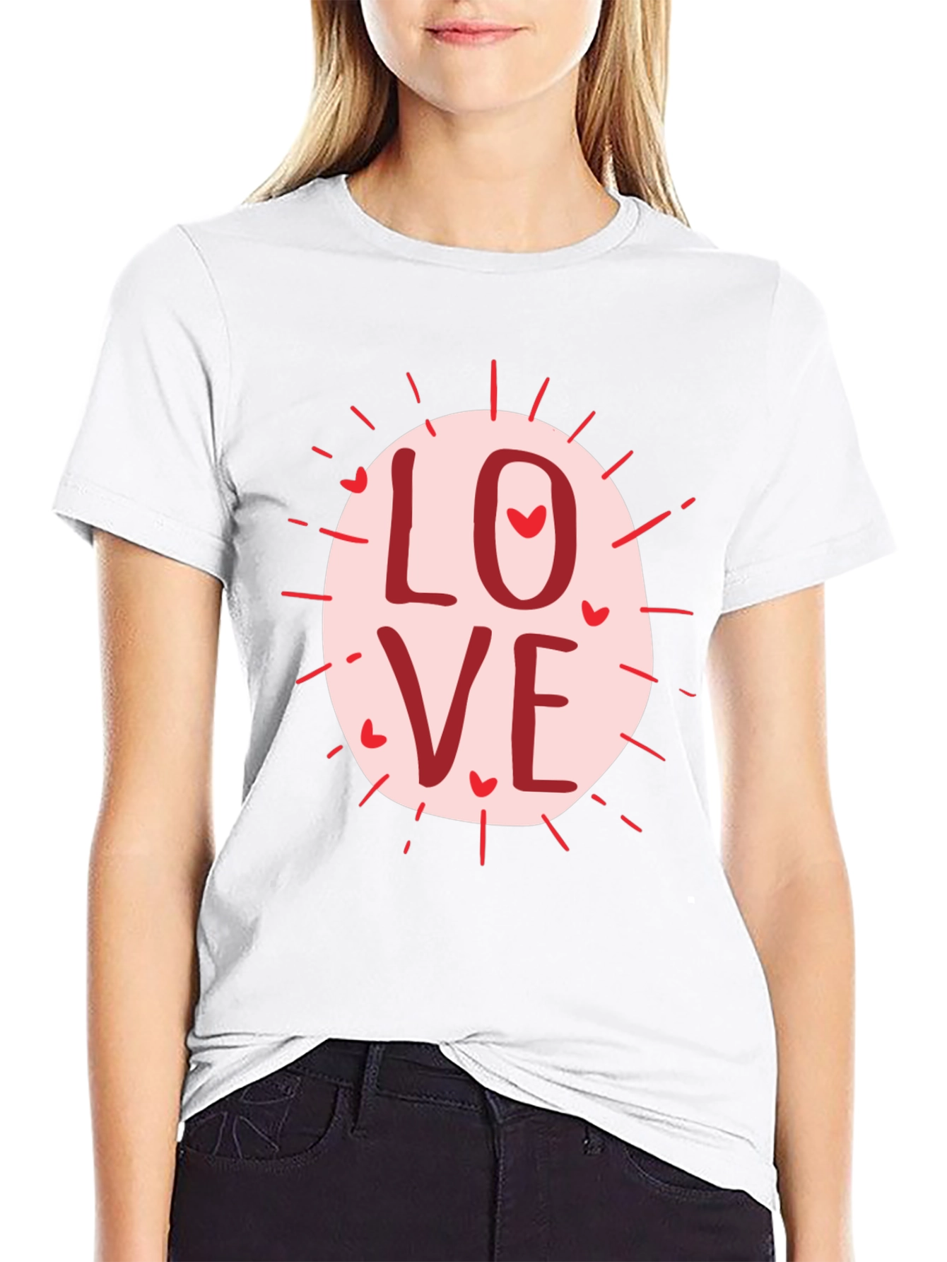 Black Love Graphic Tee - Valentine's Day Gift view 9