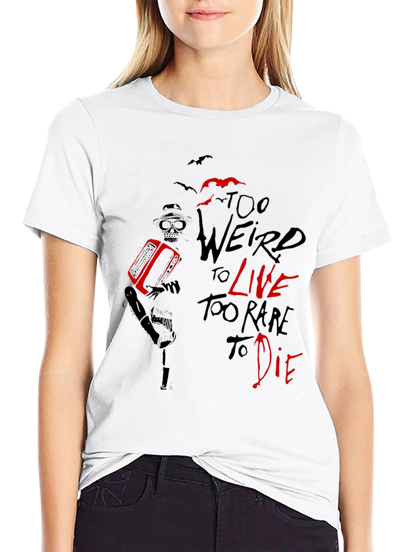 Black Too Weird To Live T-Shirt - Graphic Tee view 9