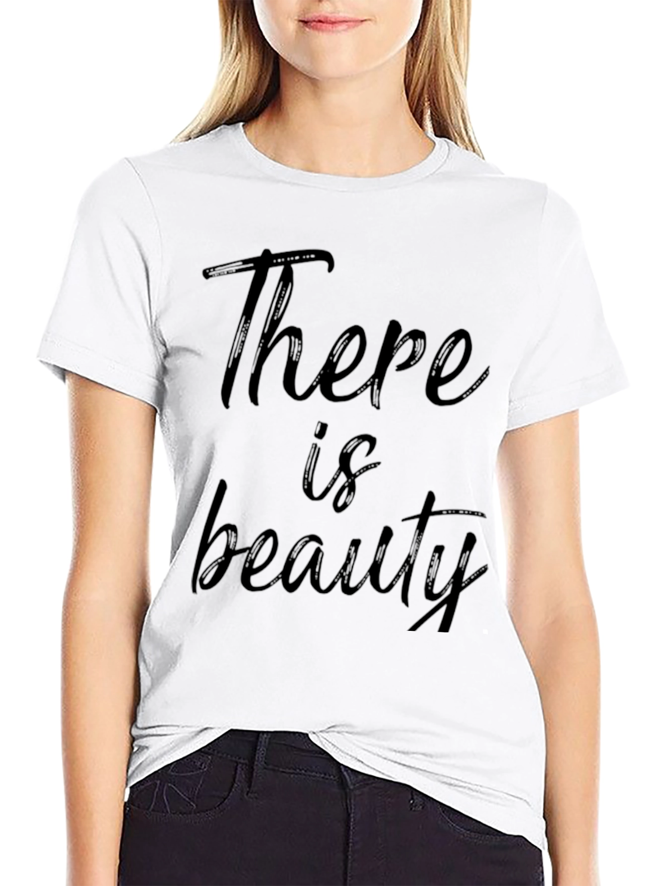 Black There is Beauty Graphic T-Shirt view 9
