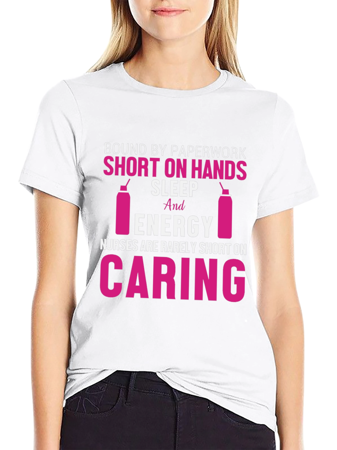 Black Nurse Life T-Shirt: Caring, Energy, and More! view 9