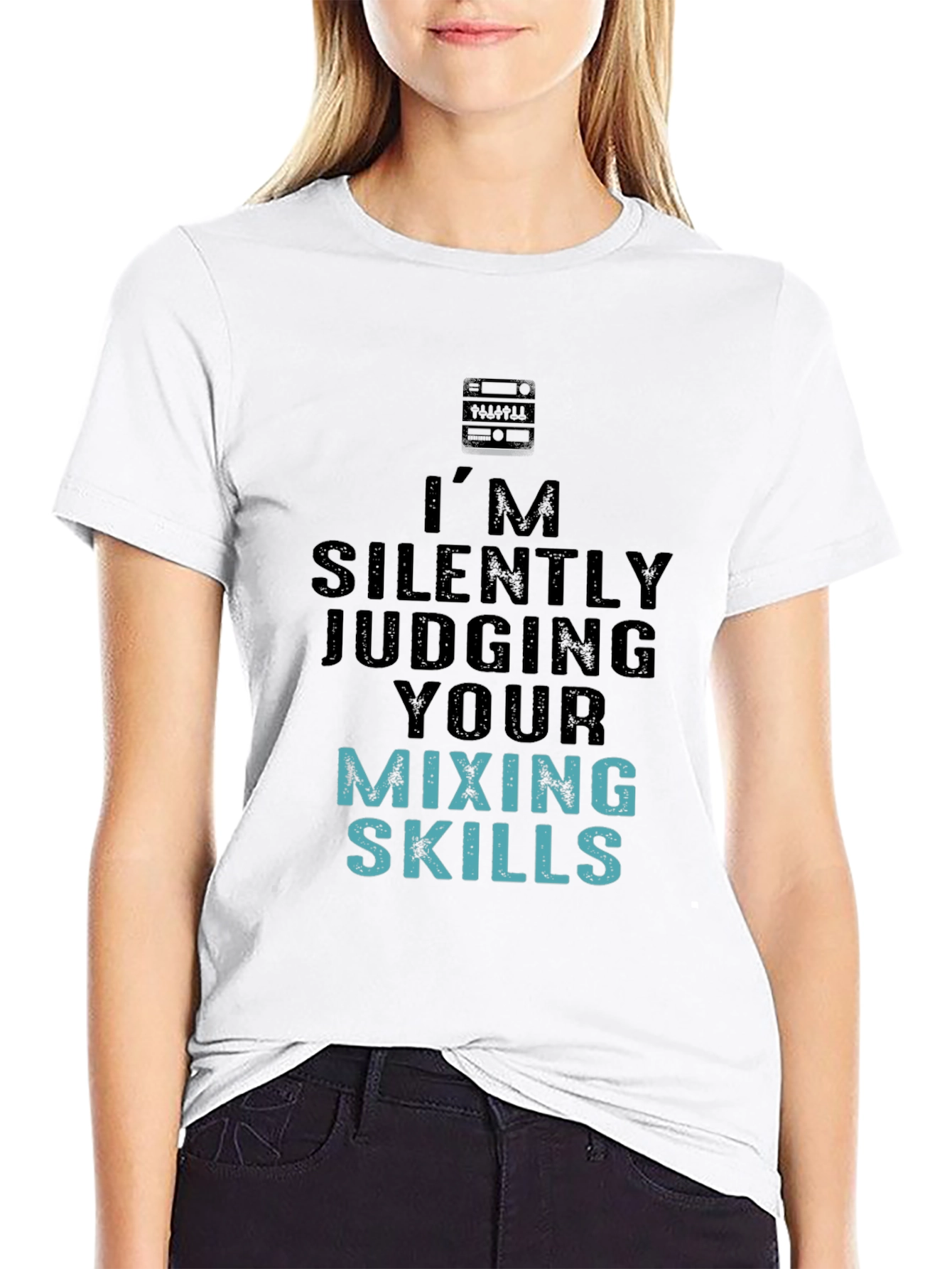 Black I'm Silently Judging Your Mixing Skills T-Shirt view 9