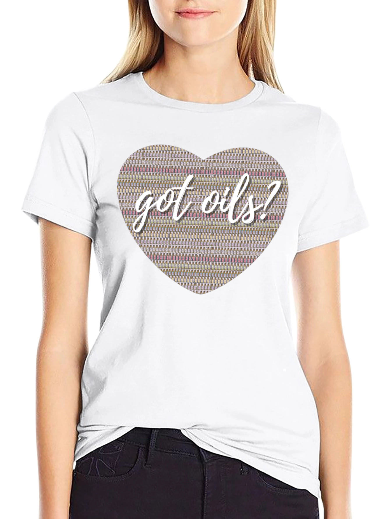Black Got Oils? Essential Oils Heart T-Shirt view 9