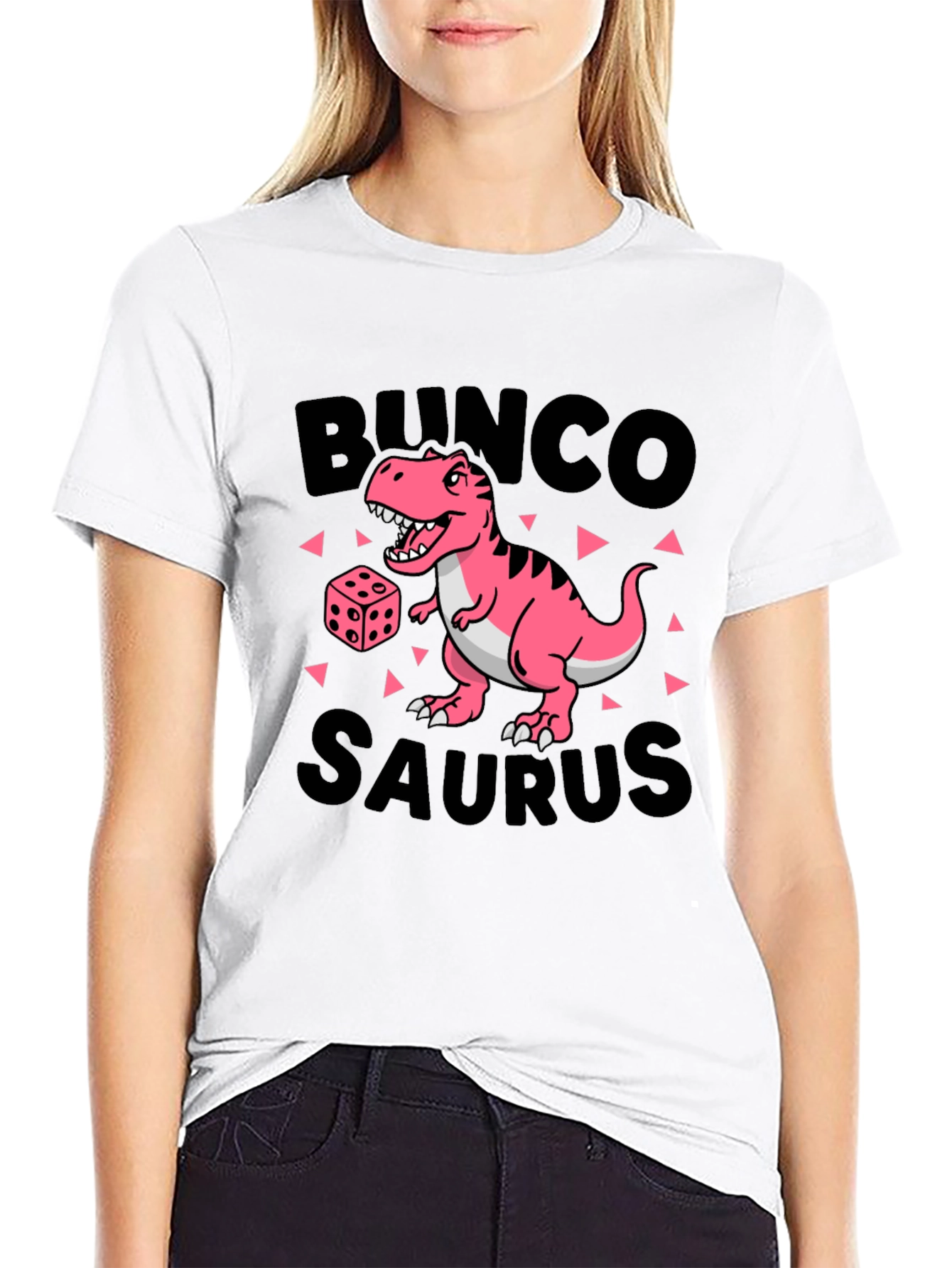 Black Bunco-Saurus Black T-Shirt view 9