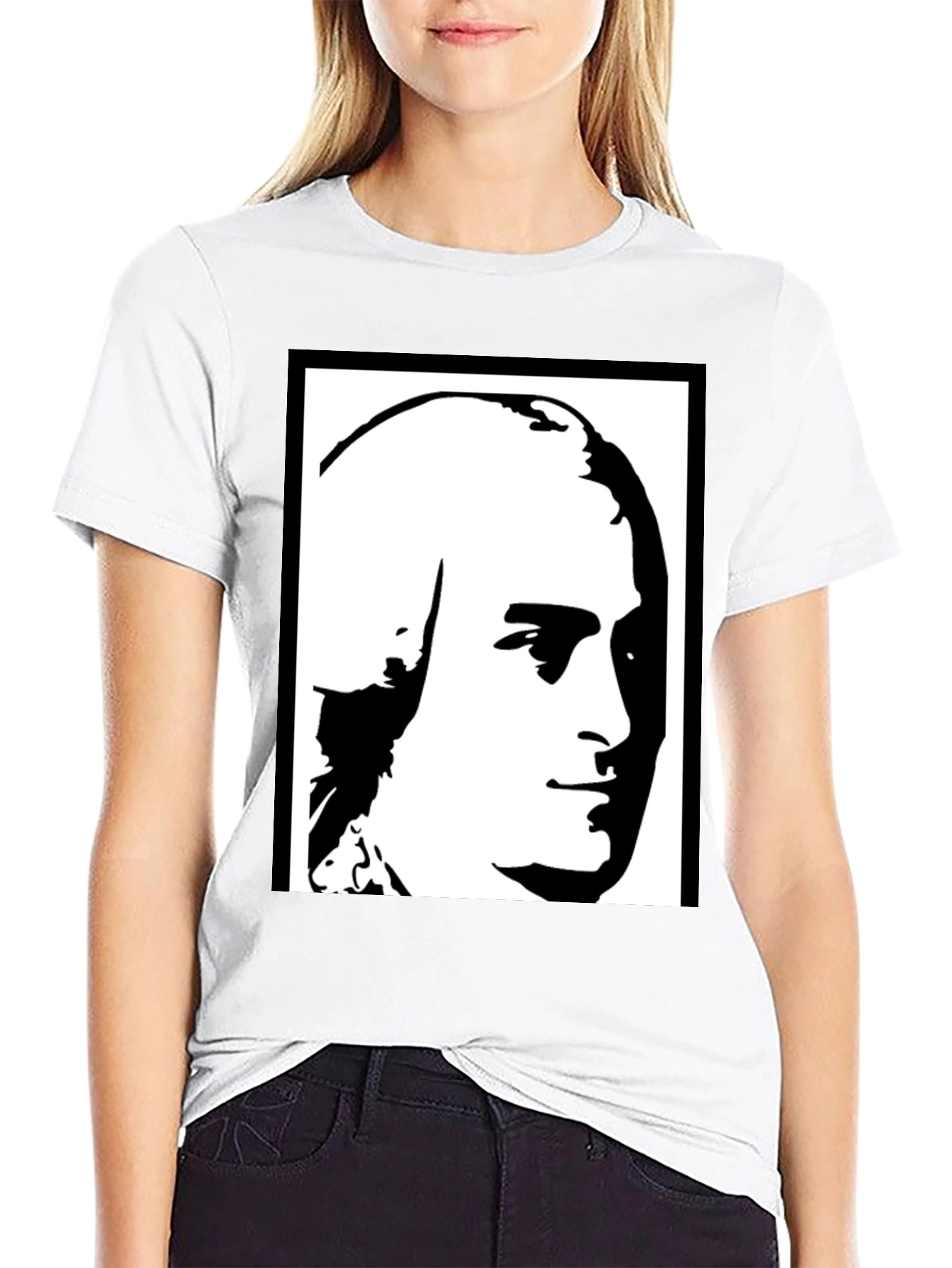 Historical Portrait Graphic Tee - 9