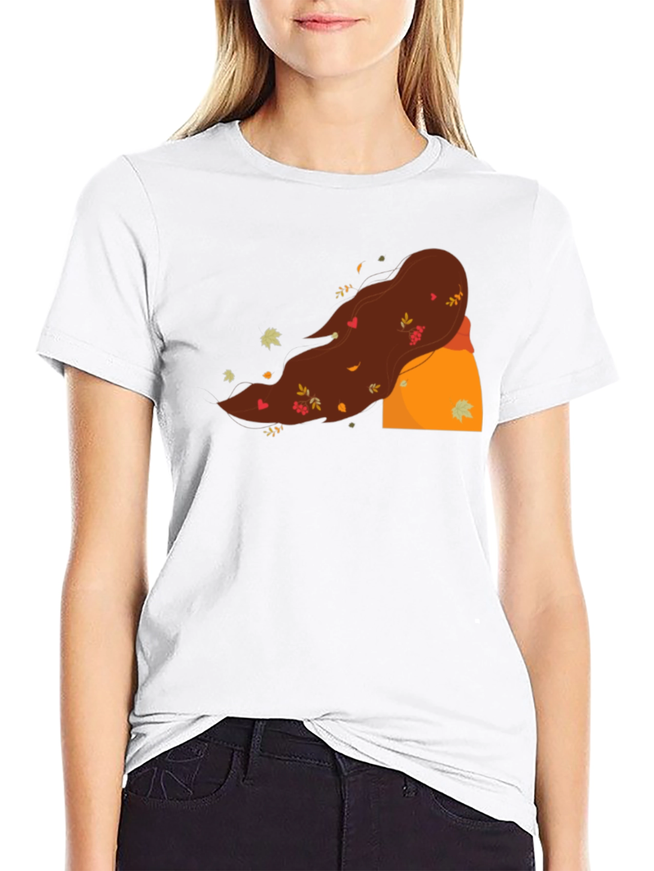 Black Autumn Winds T-Shirt - Unique Fall Design view 9