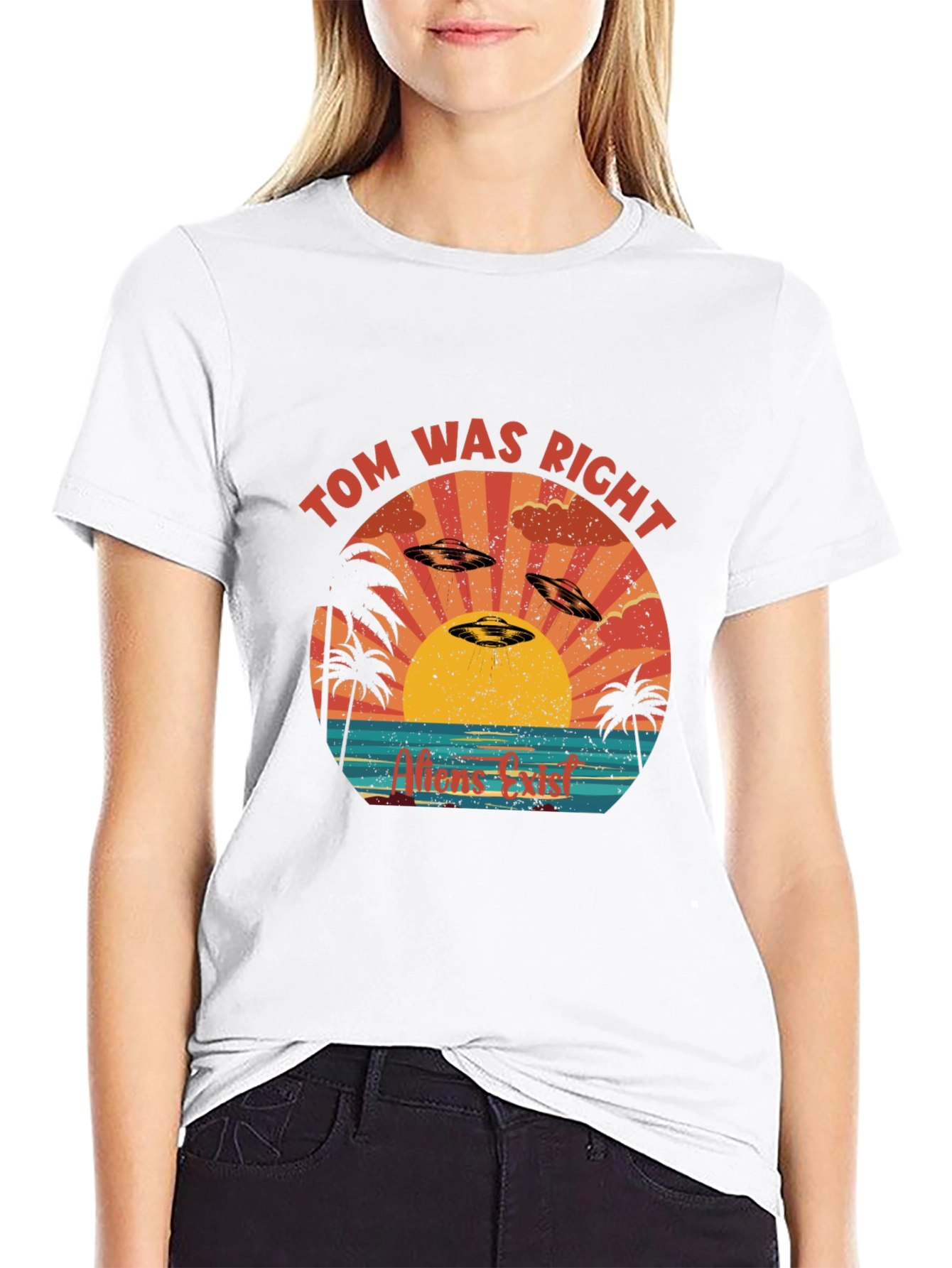 Black Tom Was Right Alien UFO T-Shirt view 9