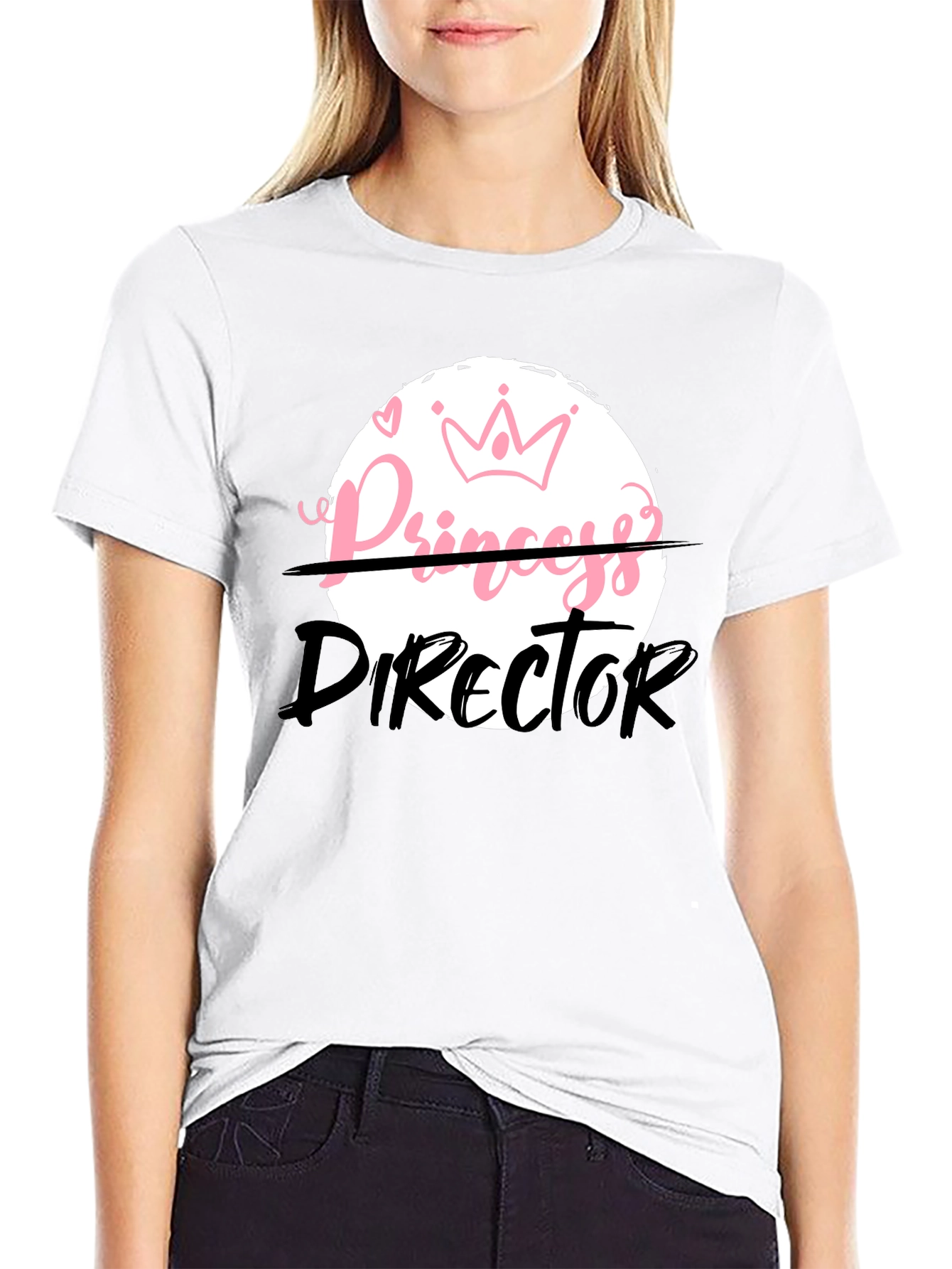 Black Princess Director Funny Graphic T-Shirt view 9