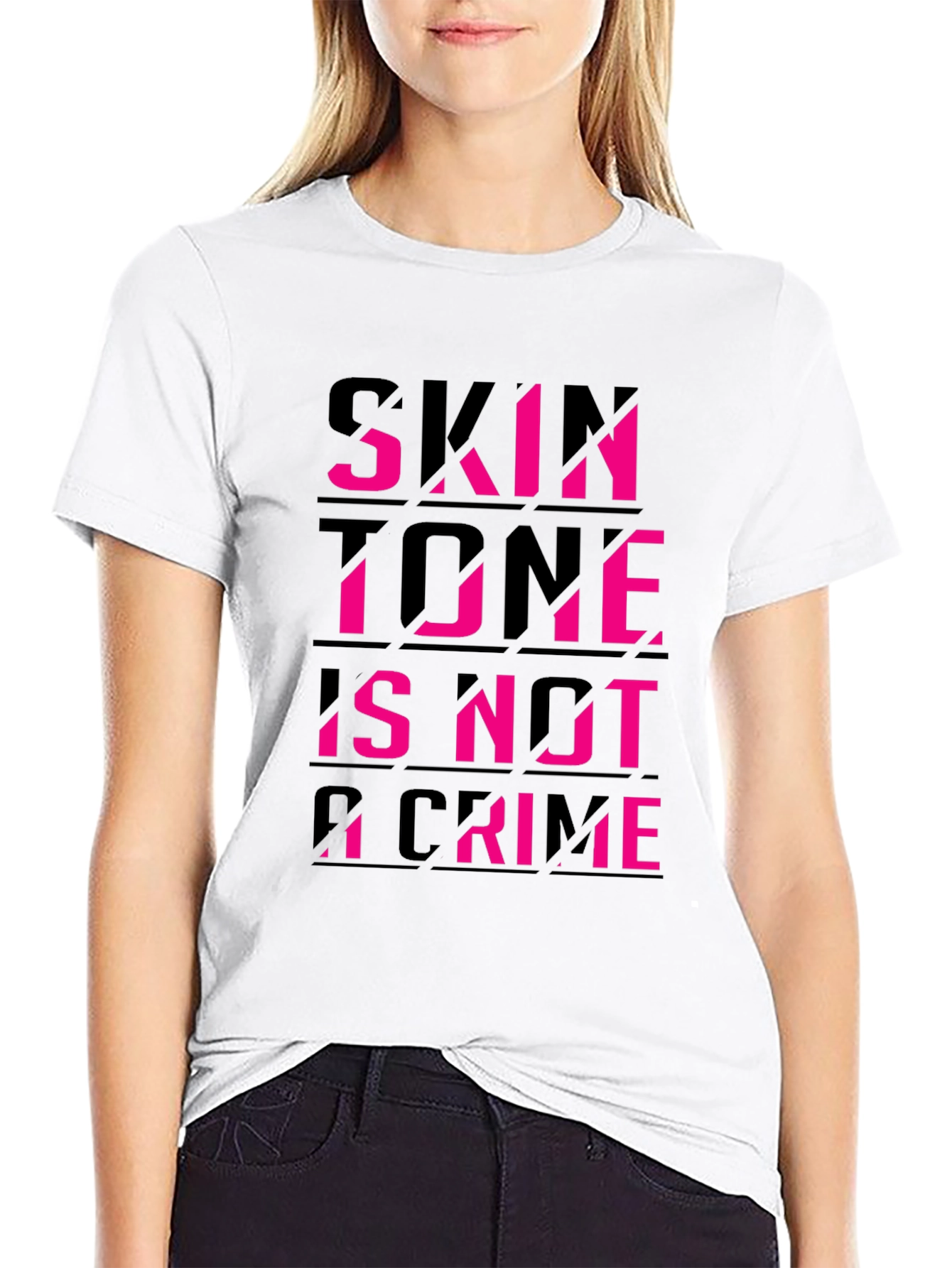 Black Skin Tone Is Not A Crime Black Tee view 9