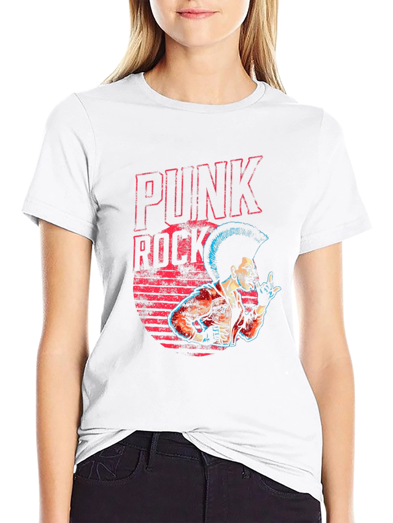 Black Punk Rock T-Shirt - Black Graphic Tee view 9