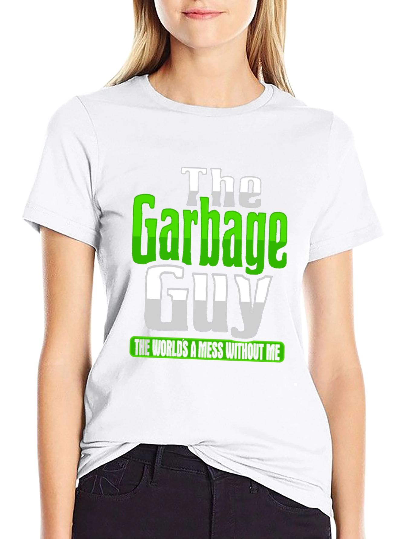 Black The Garbage Guy T-Shirt - Funny Sanitation Worker Tee view 9