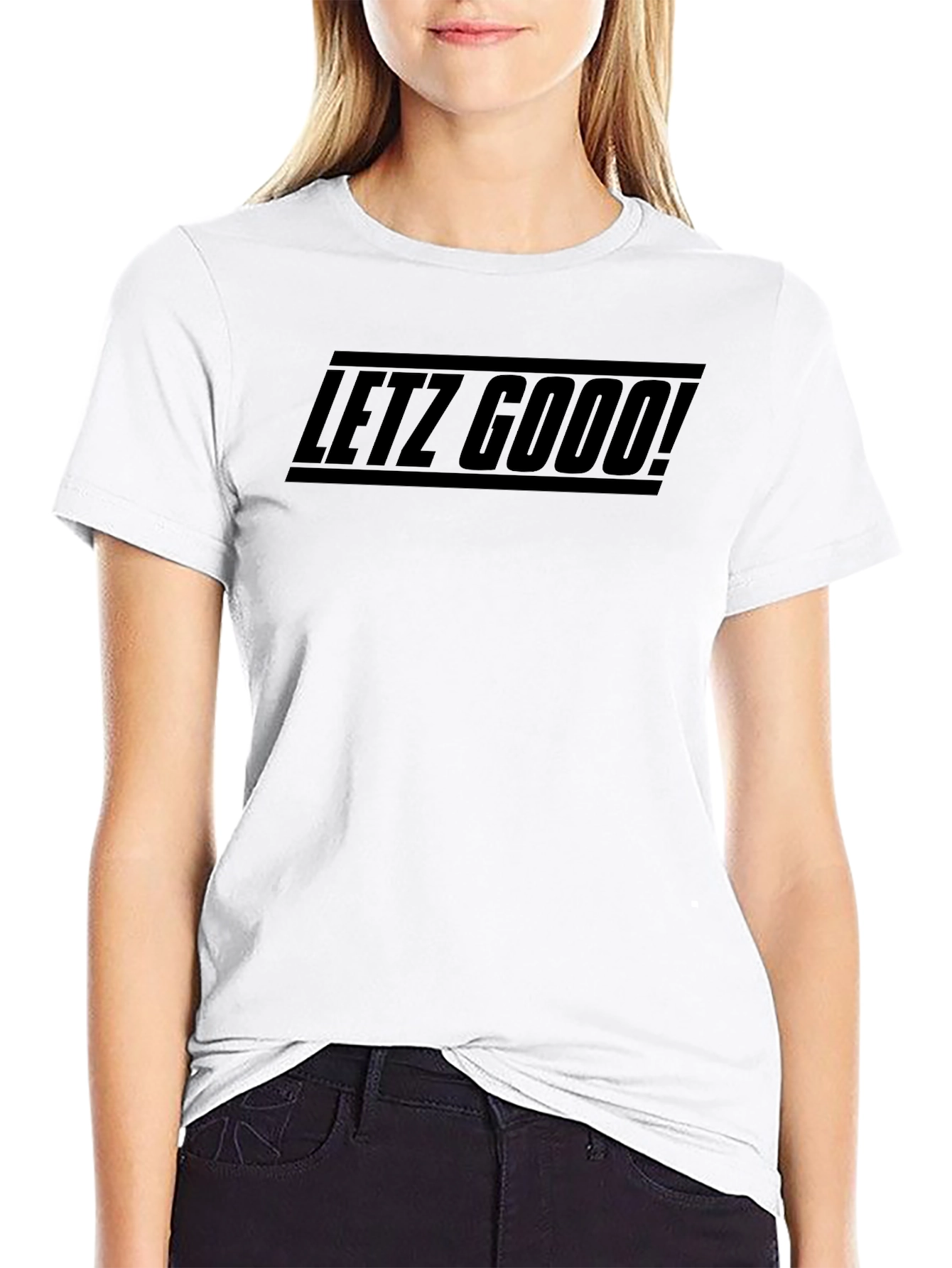 Black Letz Goo! Graphic Tee - Premium Cotton Blend view 9
