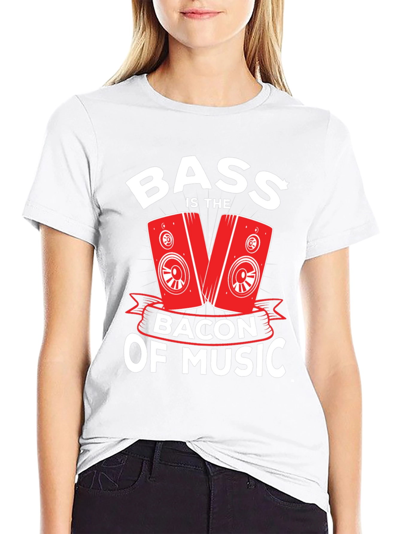Black Bass Is The Bacon Of Music T-Shirt view 9