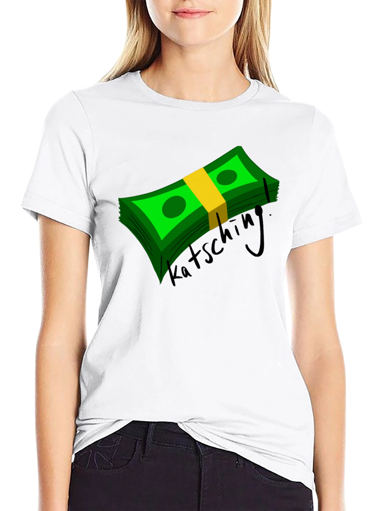 Black Katsching Money Graphic Tee - Black view 9