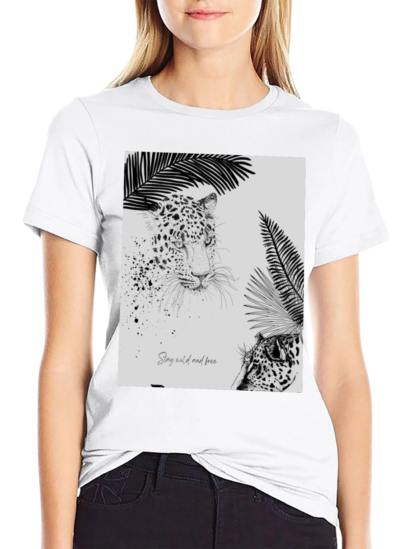 Stay Wild Leopard Graphic Tee - 9