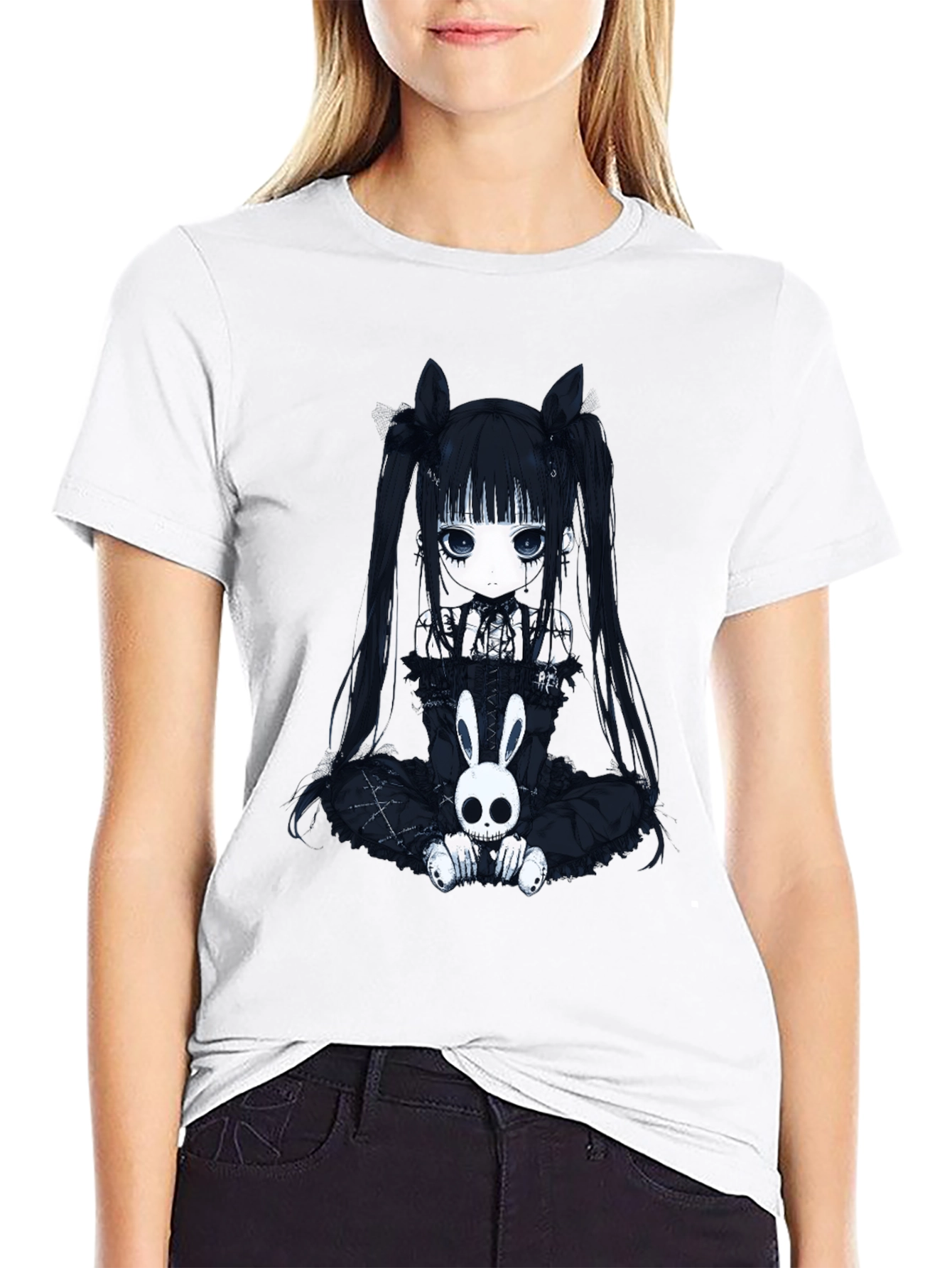 Gothic Anime Girl T-Shirt - 9