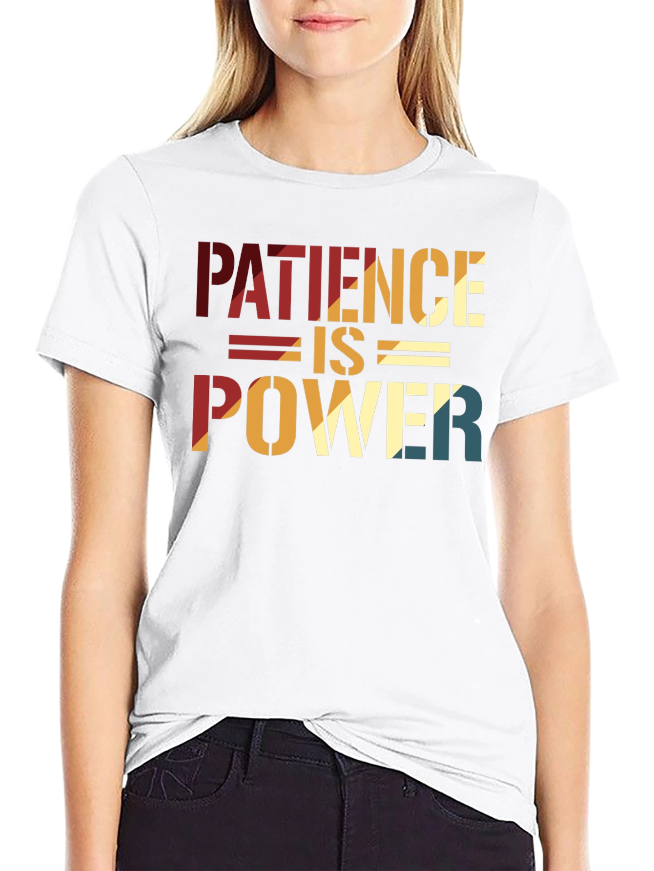 Black Patience is Power Graphic Tee view 9