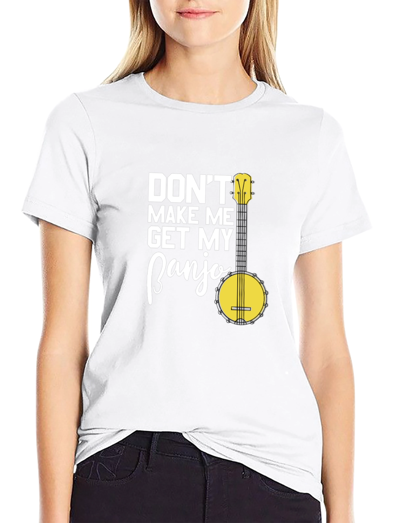 Black Don't Make Me Get My Banjo Graphic T-Shirt view 9