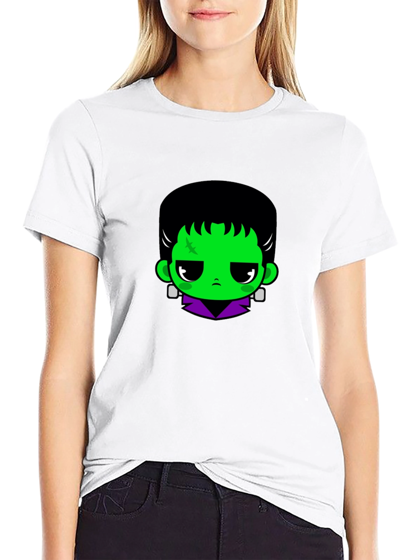 Black Frankenstein Graphic T-Shirt view 9