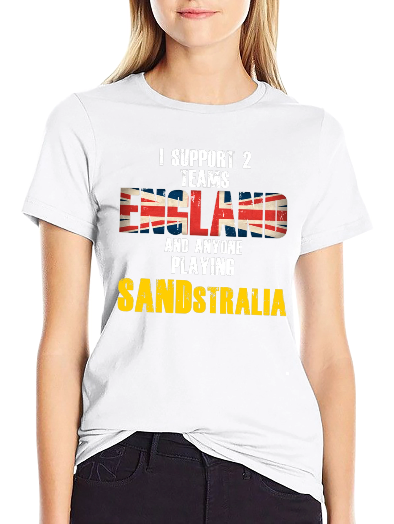 Black Funny England Cricket Fan T-Shirt view 9