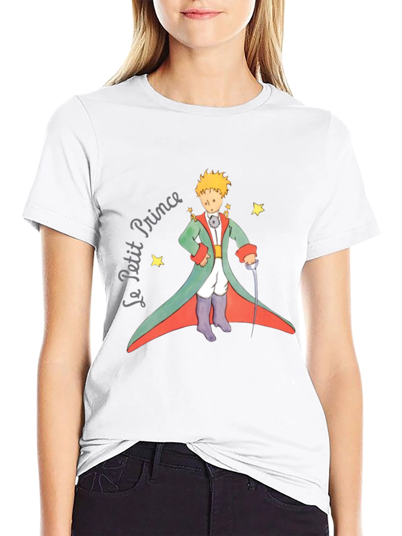 Le Petit Prince Graphic Tee - Black Cotton T-Shirt - 9