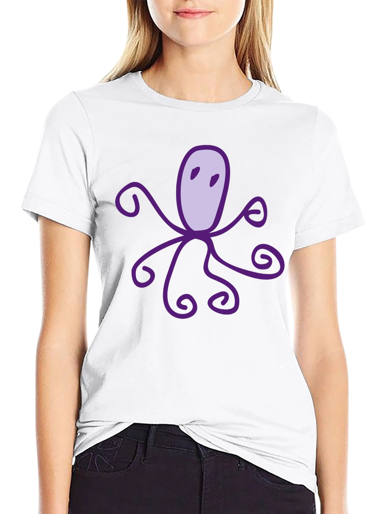 Black Octopus Graphic T-Shirt - Soft Cotton Tee view 9