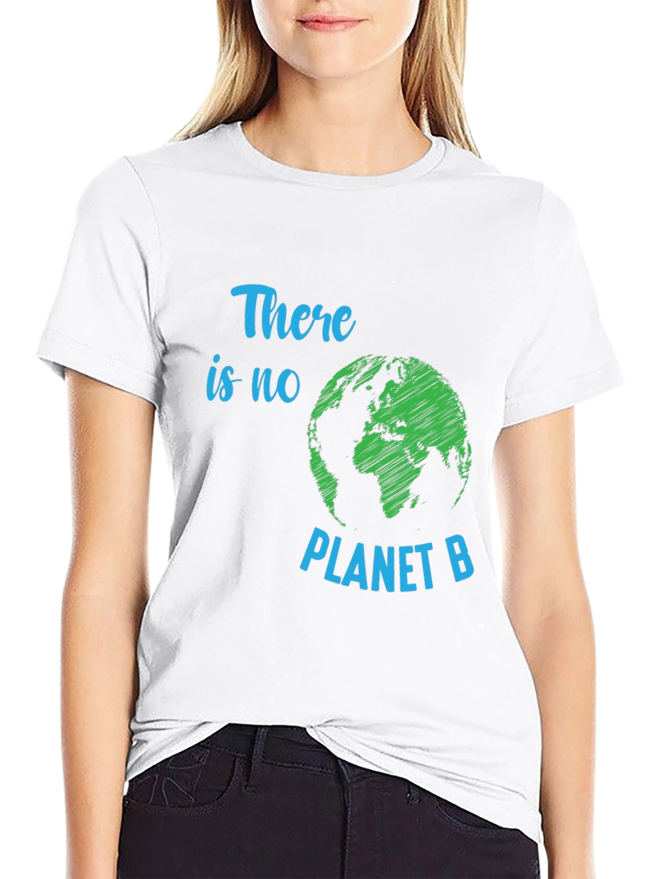 Black There is No Planet B Graphic T-Shirt view 9