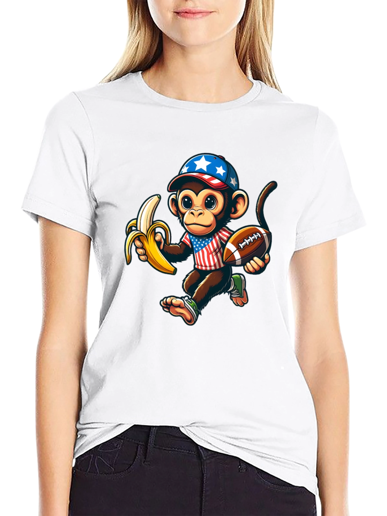 Black Monkey Football T-Shirt view 9