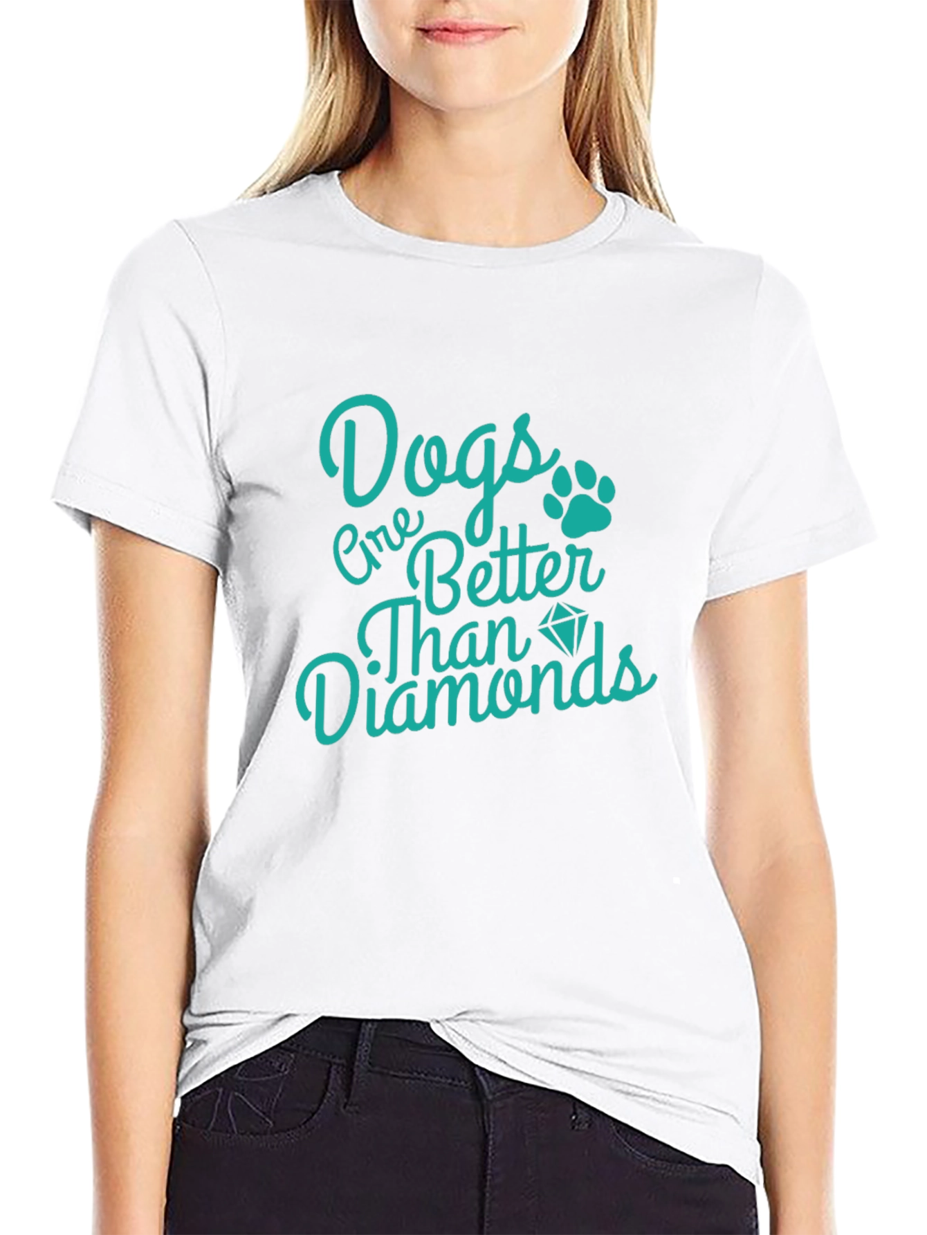 Black Dogs Are Better Than Diamonds Tee view 9