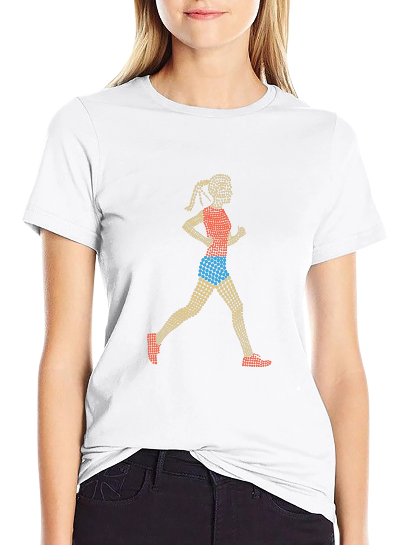 Black Runner Graphic Tee - Stylish & Sporty Design view 9