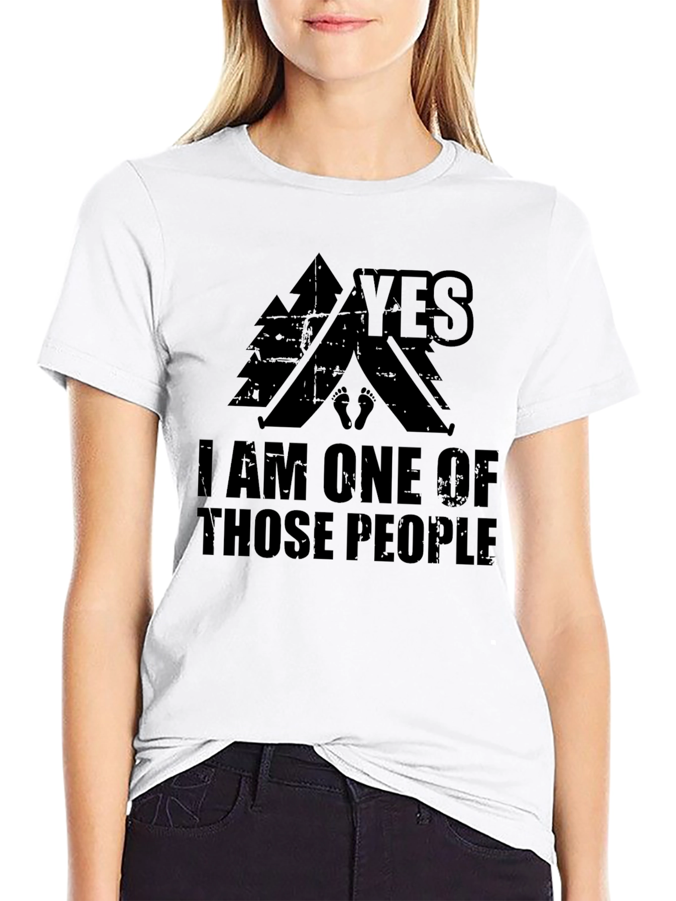 Black Camping Enthusiast Tee: "Yes, I Am One of Those People" view 9