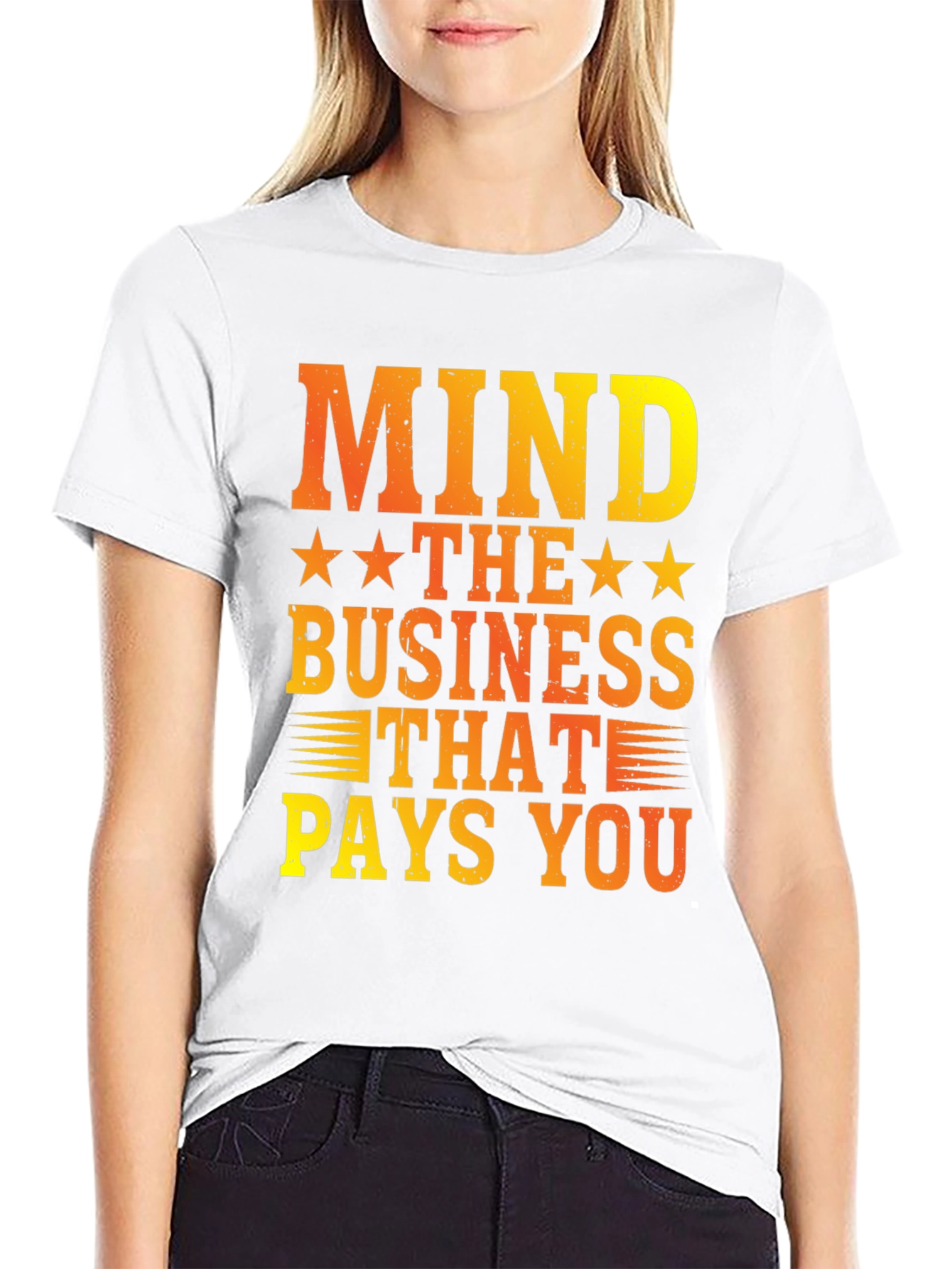 Black Mind The Business That Pays You Graphic Tee view 9